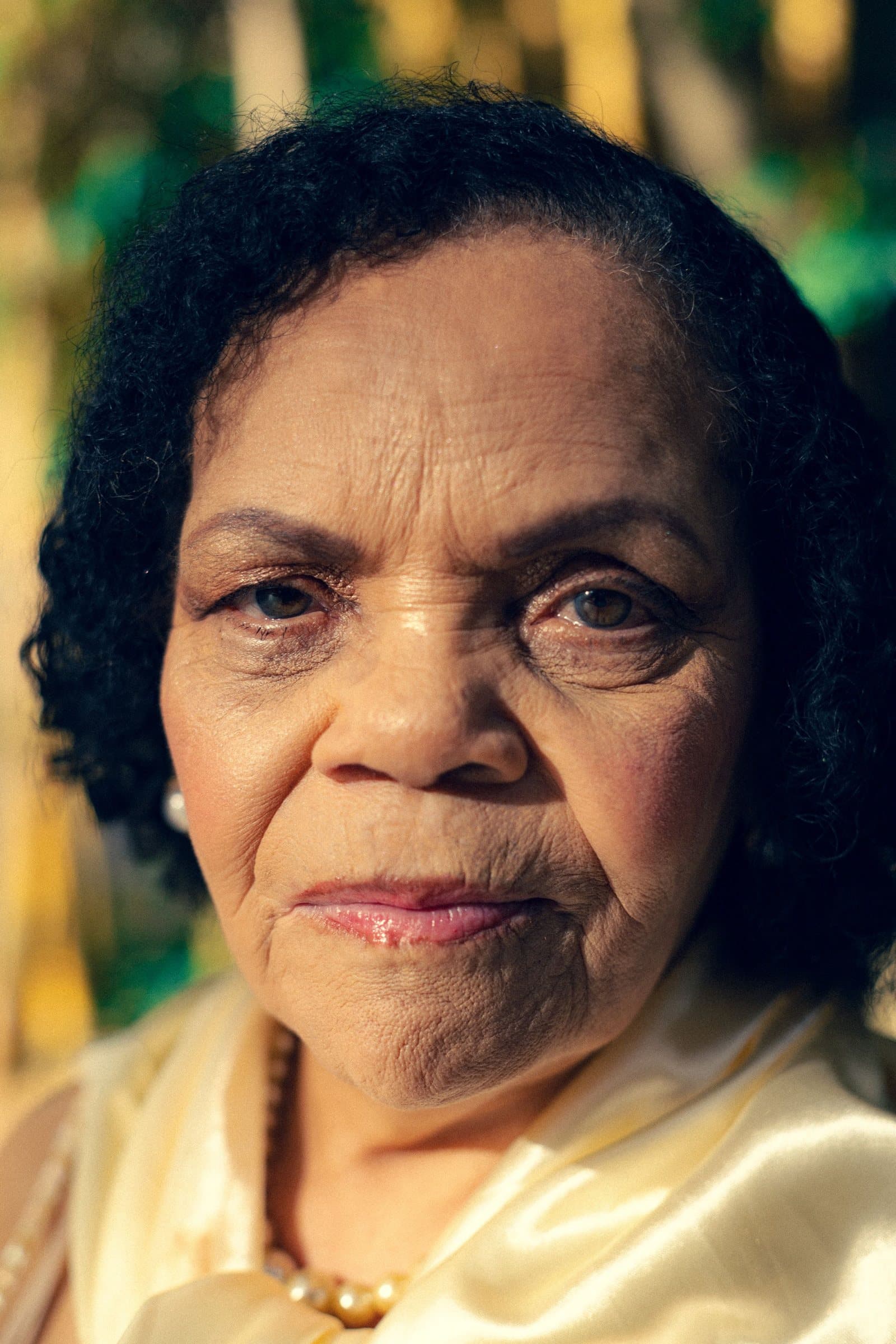 Natural facial skin with visible lines and texture